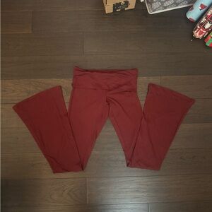 Streetwear Society Burgundy Yoga Pants